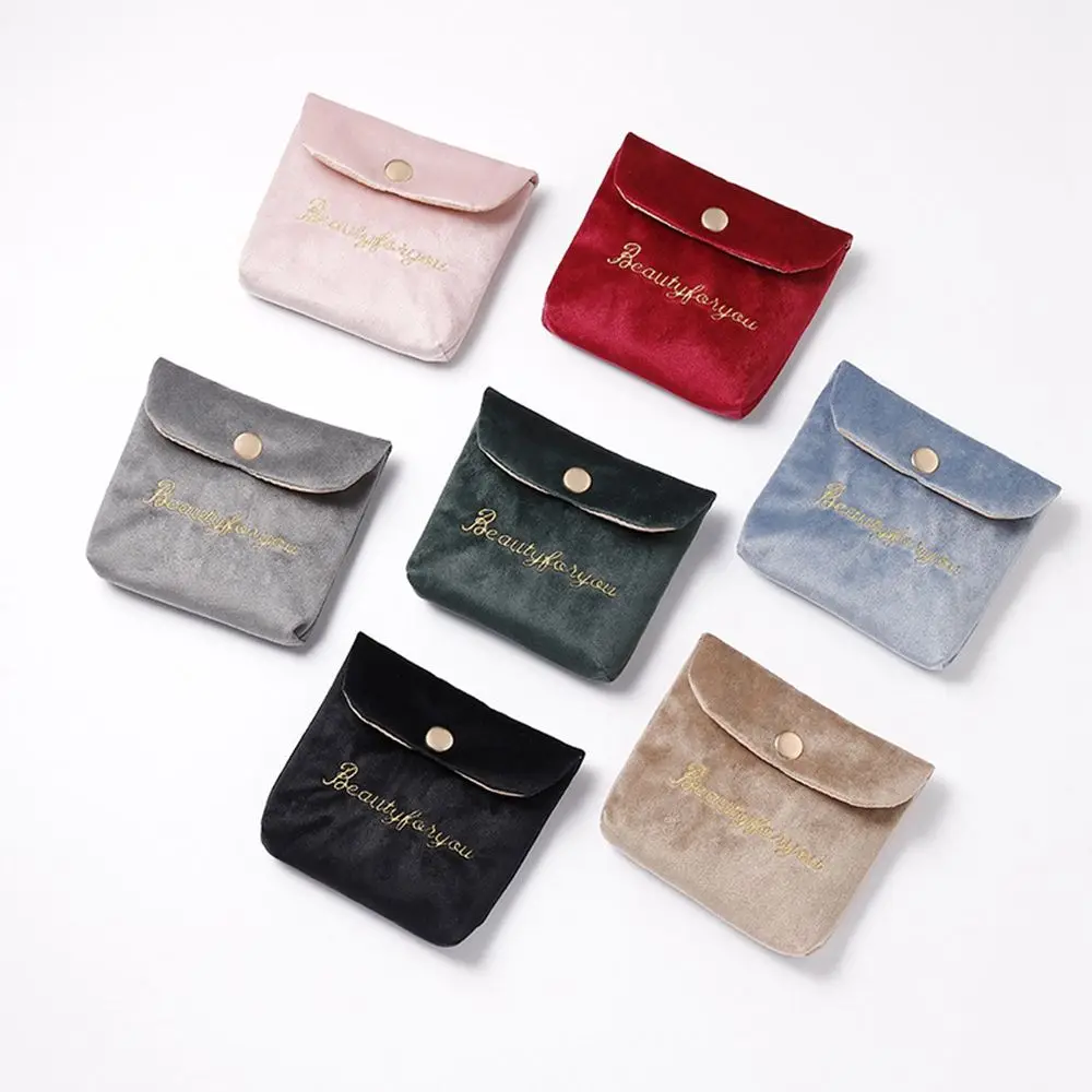 Women Luxury Velvet Mini Square Coin Purse Buckle Wallets Cosmetic Bag Sanitary Pads Organizer Pouch Girls Small Makeup Bags 
Women Luxury Velvet Mini Square Coin Purse Buckle Wallets Cosmetic Bag Sanitary Pads Organizer Pouch Girls Small Makeup Bags