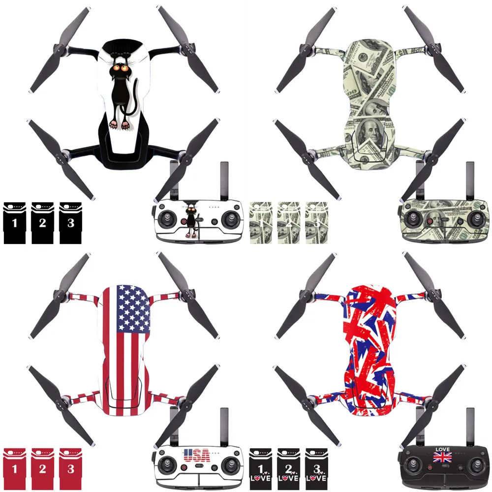 Waterproof PVC Stickers Drone Body Skin Protective Arm Remote Control for Mavic air 1 Sticker Protector Accessories
Waterproof PVC Stickers Drone Body Skin Protective Arm Remote Control for Mavic air 1 Sticker Protector Accessories