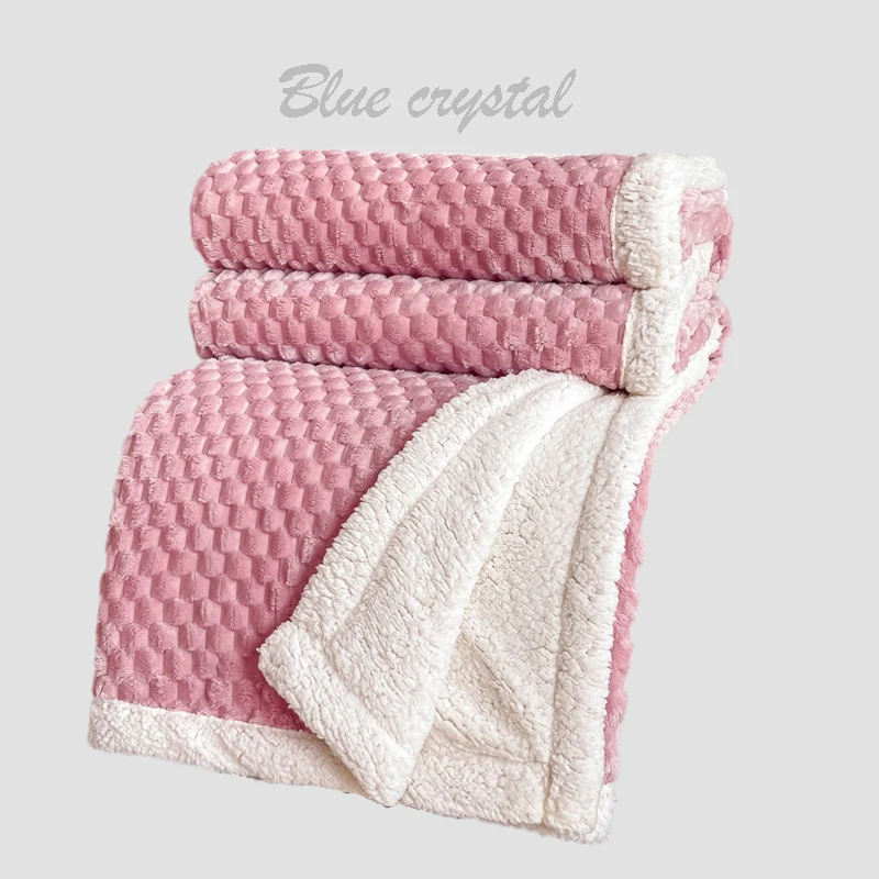 Thickened warm lamb wool double blanket four seasons sofa cover blanket Bedroom air conditioning blanket car travel blanket
Thickened warm lamb wool double blanket four seasons sofa cover blanket Bedroom air conditioning blanket car travel blanket