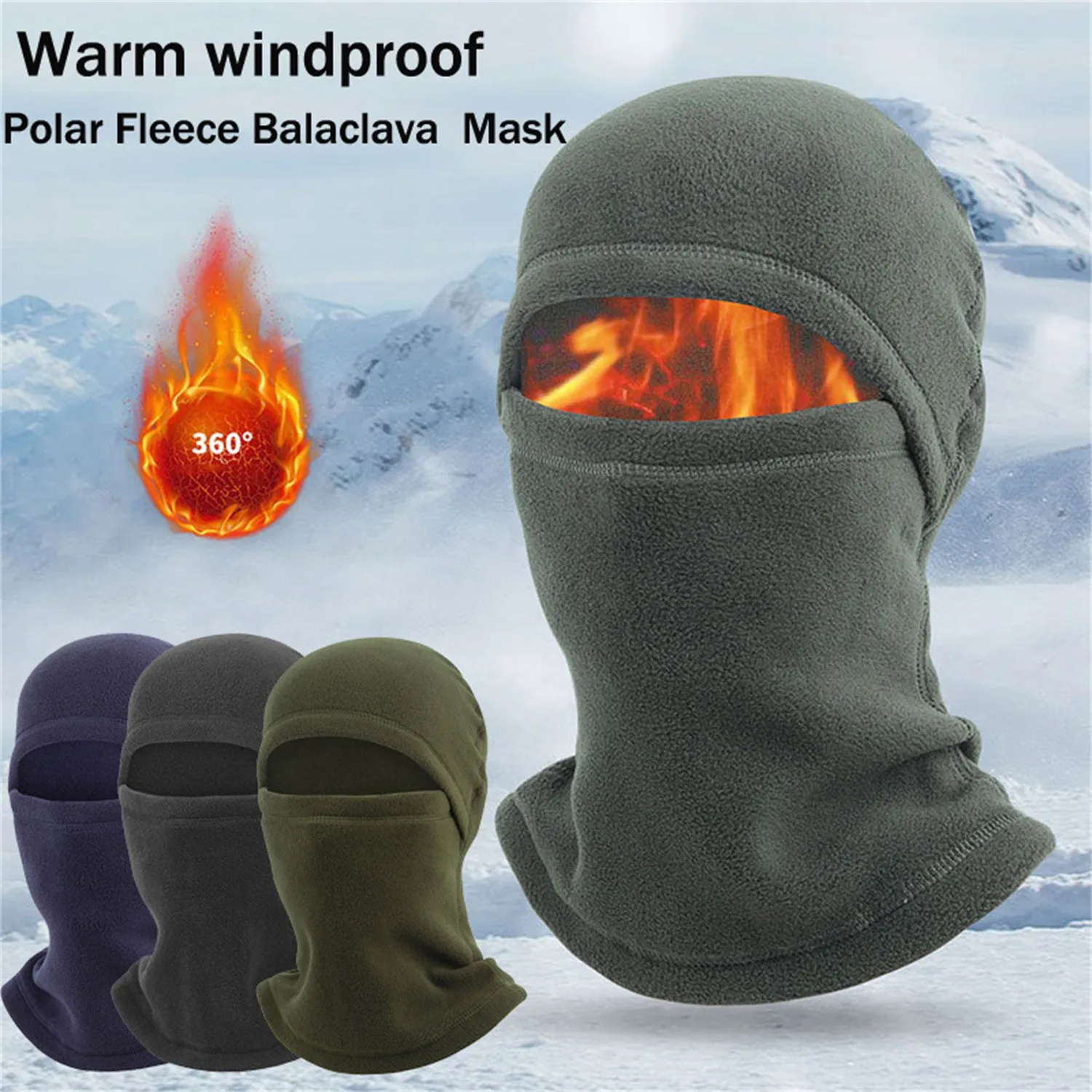 Winter Warm Polar-fleece Balaclava Unisex Full Face Mask Neck Warmer Cycling Skiing Motorcycling Winter Sports Cap Face Cover
Winter Warm Polar-fleece Balaclava Unisex Full Face Mask Neck Warmer Cycling Skiing Motorcycling Winter Sports Cap Face Cover