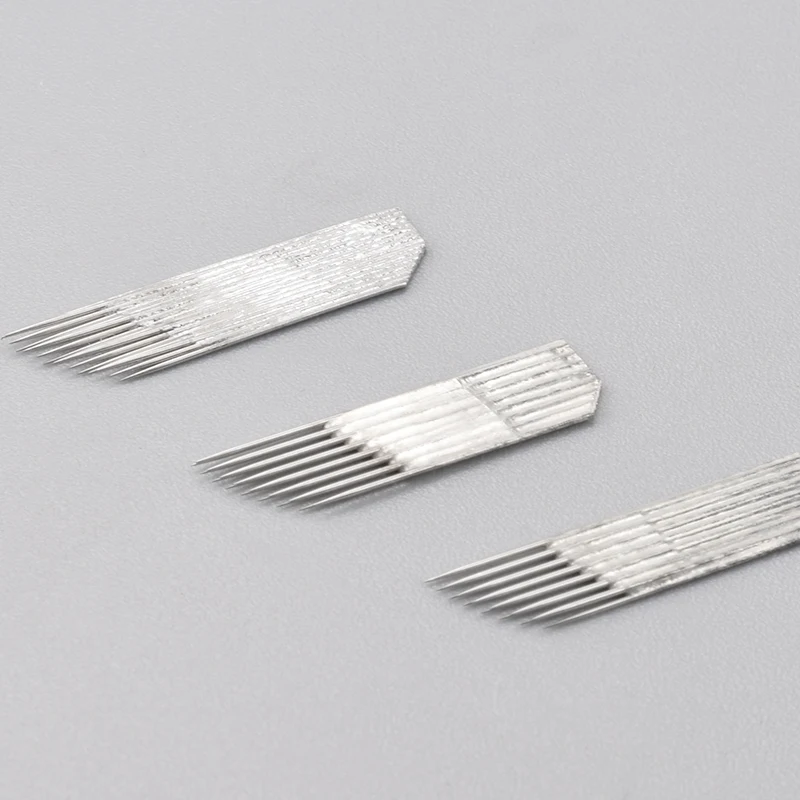50 pcs Permanent Makeup Eyebrow Tatoo Blade Microblading Needles For 3D Embroidery Manual Tattoo 
50 pcs Permanent Makeup Eyebrow Tatoo Blade Microblading Needles For 3D Embroidery Manual Tattoo