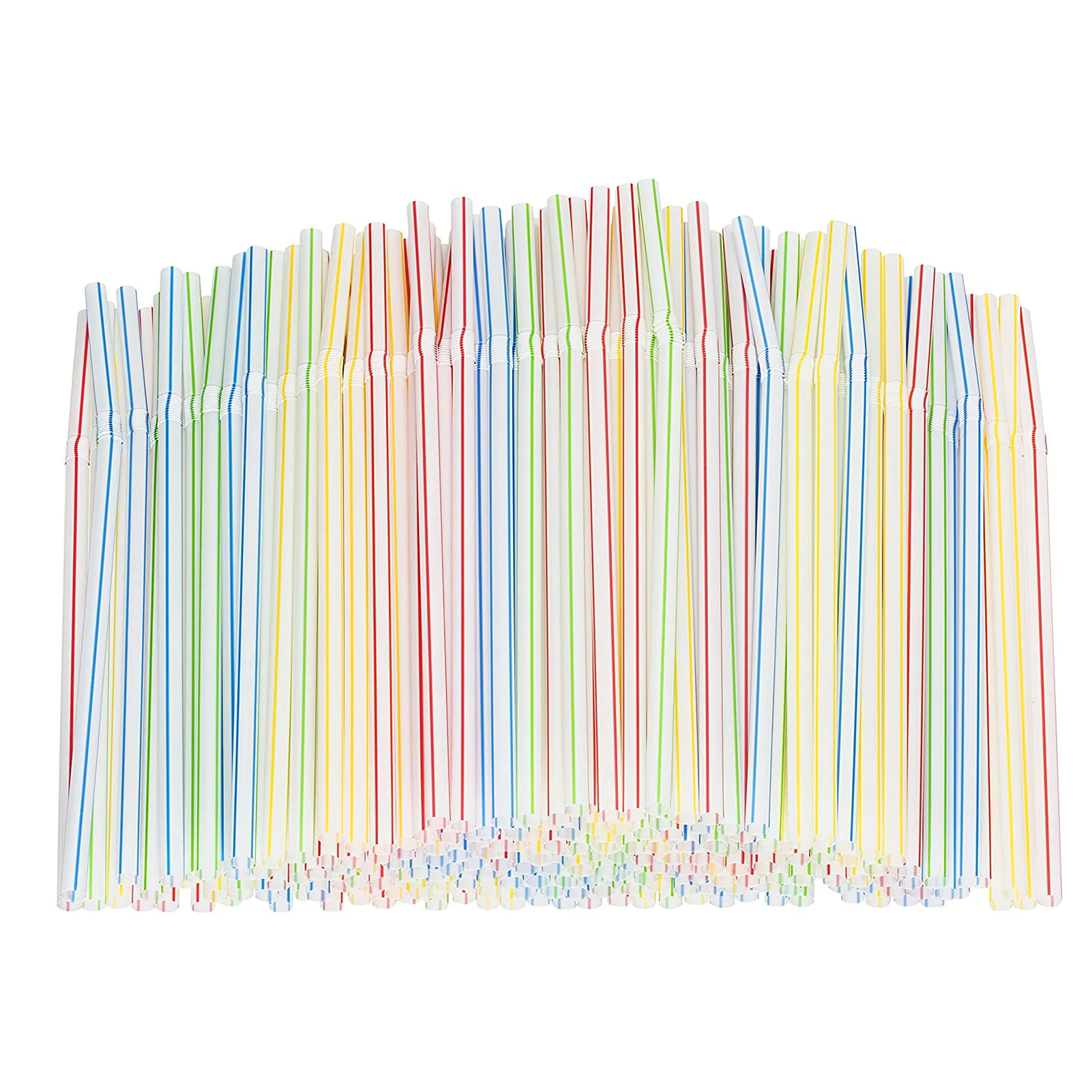 100 PCS Plastic Drinking Straws Multi-Colored Striped Bendable Elbow Straws Party Events Alike Supplies Color Random
100 PCS Plastic Drinking Straws Multi-Colored Striped Bendable Elbow Straws Party Events Alike Supplies Color Random