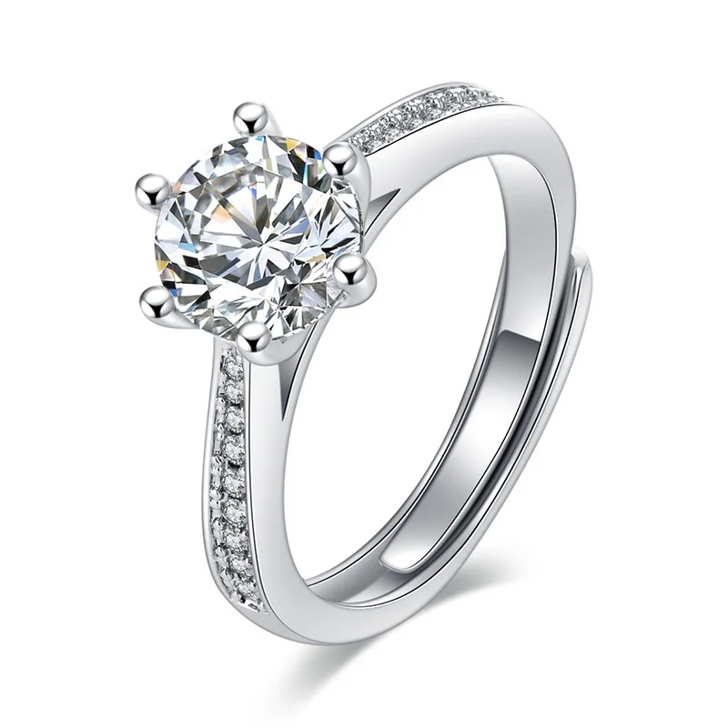 Dazzling Sparkling Engagement Finger Rings 925 Sterling Silver Clear Zircon Rings Fine Female Fashion Jewelry for Women
Dazzling Sparkling Engagement Finger Rings 925 Sterling Silver Clear Zircon Rings Fine Female Fashion Jewelry for Women