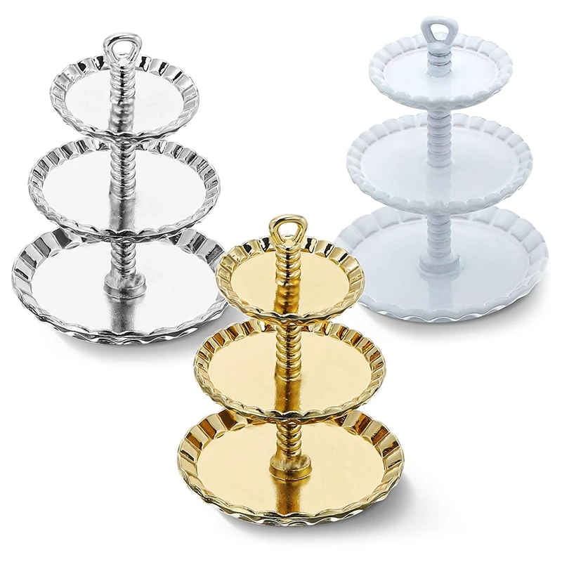 1/12 Dollhouse Accessories,Mini 3-Tier Cupcake Stand Round Dessert Display Tower Dollhouse Kitchen Decor Accessories
1/12 Dollhouse Accessories,Mini 3-Tier Cupcake Stand Round Dessert Display Tower Dollhouse Kitchen Decor Accessories
