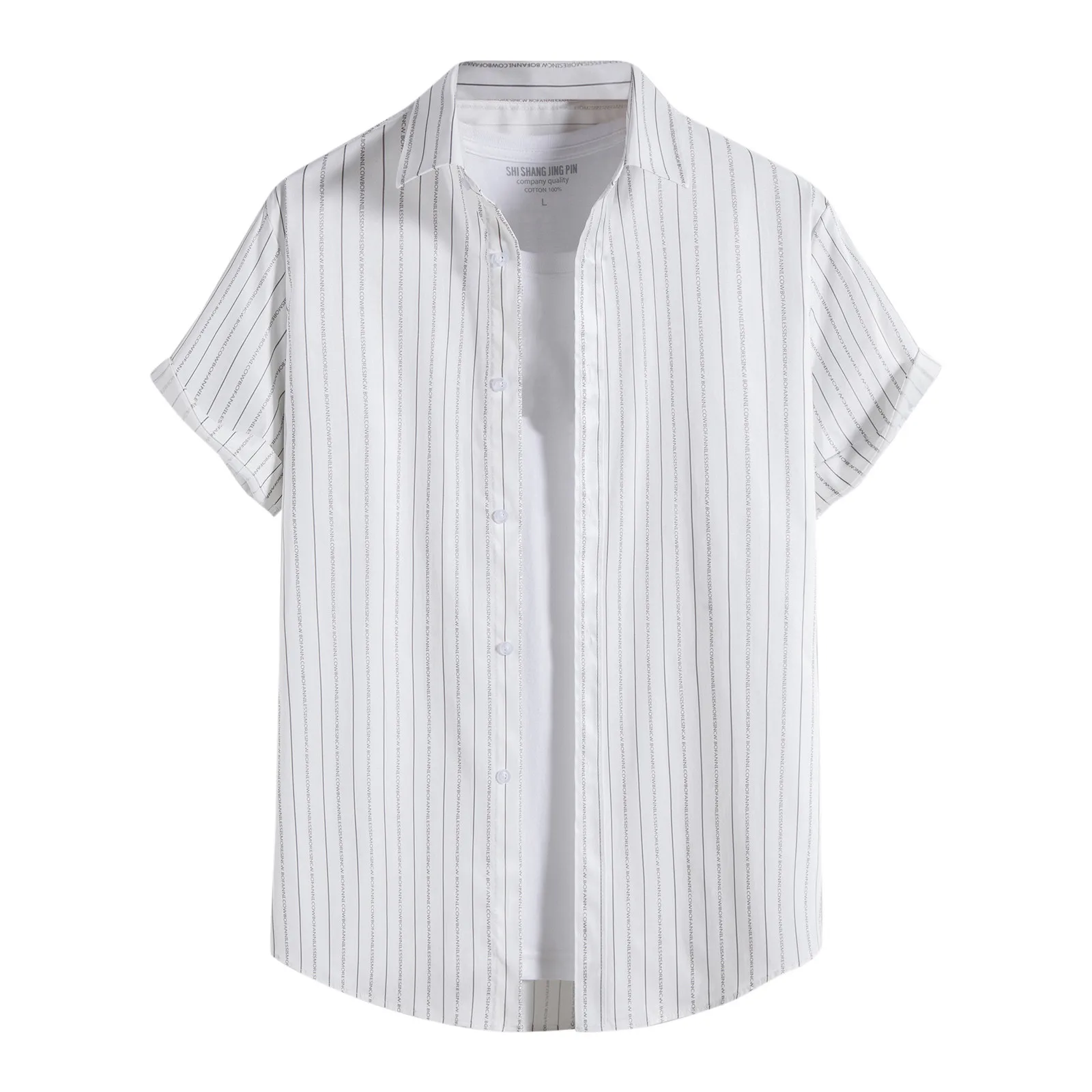 Mens Shirts Cotton Shirt Fashion Stripe Print Men's shirt Simple Casual Blouse Turndown Colla Short Sleeve Button Men's Clothing
Mens Shirts Cotton Shirt Fashion Stripe Print Men's shirt Simple Casual Blouse Turndown Colla Short Sleeve Button Men's Clothing