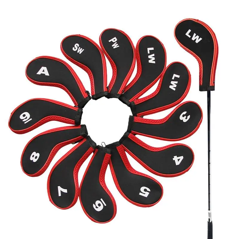 Number/Letter Print Zipper Golf Club Head Covers Iron Putter Head Cover Putter Headcover Set Outdoor Golf Accessoires 12PCS
Number/Letter Print Zipper Golf Club Head Covers Iron Putter Head Cover Putter Headcover Set Outdoor Golf Accessoires 12PCS