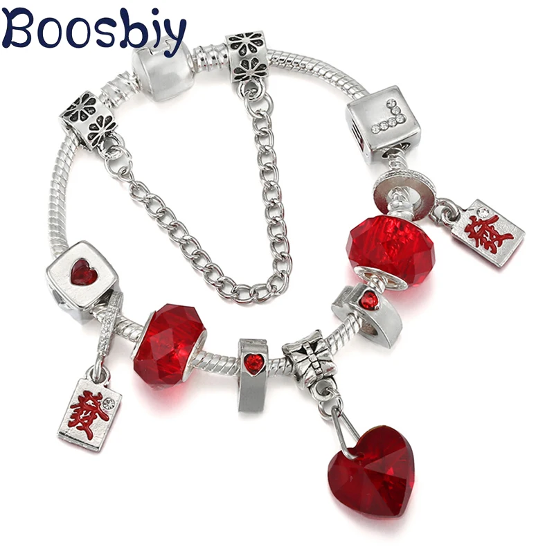 European Style Red Heart Beads Pendants Fit Silver Plated Snake Chain Charm Bracelet For Women DIY Fashion Brand Jewelry Gift
European Style Red Heart Beads Pendants Fit Silver Plated Snake Chain Charm Bracelet For Women DIY Fashion Brand Jewelry Gift
