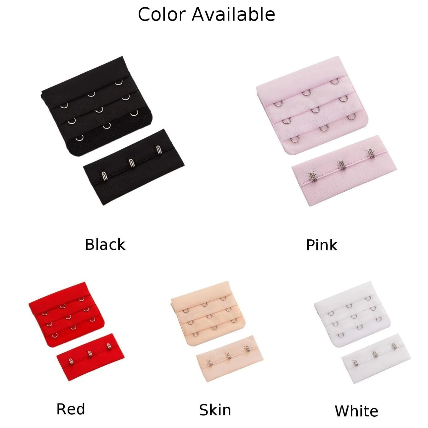 Women Bra Extender Strap 3 Rows 3 Buckles Adjustable Belt Buckle Extension Strap Hook Clip Expander Bra Accessories
Women Bra Extender Strap 3 Rows 3 Buckles Adjustable Belt Buckle Extension Strap Hook Clip Expander Bra Accessories