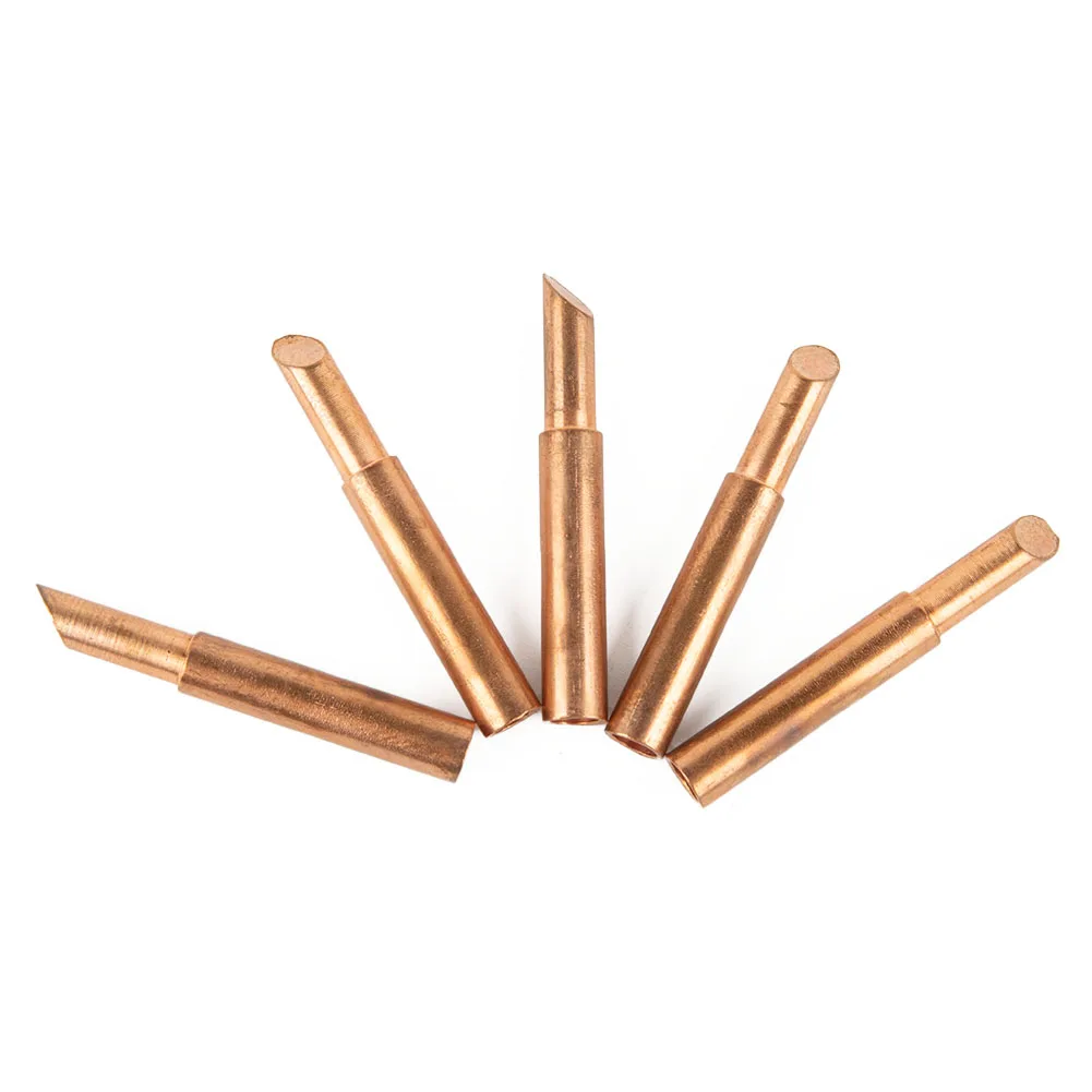 5 Pcs 42mm Soldering Iron Tips 900M-T-5C Iron Lead-free For 936 Pure Copper Welding Tips Repairing Tools Soldering Supplies
5 Pcs 42mm Soldering Iron Tips 900M-T-5C Iron Lead-free For 936 Pure Copper Welding Tips Repairing Tools Soldering Supplies