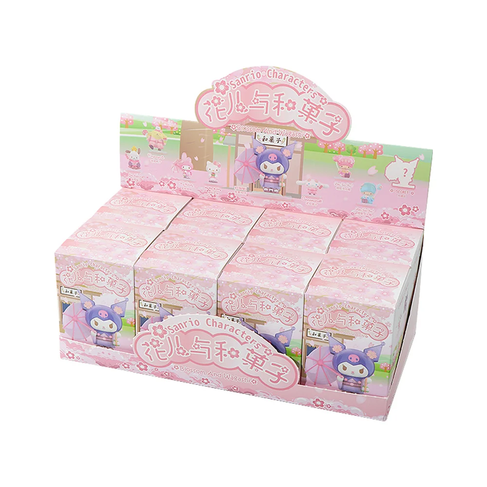 

Blossom And Wagashi Series Sanrio Blind Box Kawaii Doll Hello Kitty Melody Kuromi Cinnamoroll Cute Model Kids Toys Surprise Gift