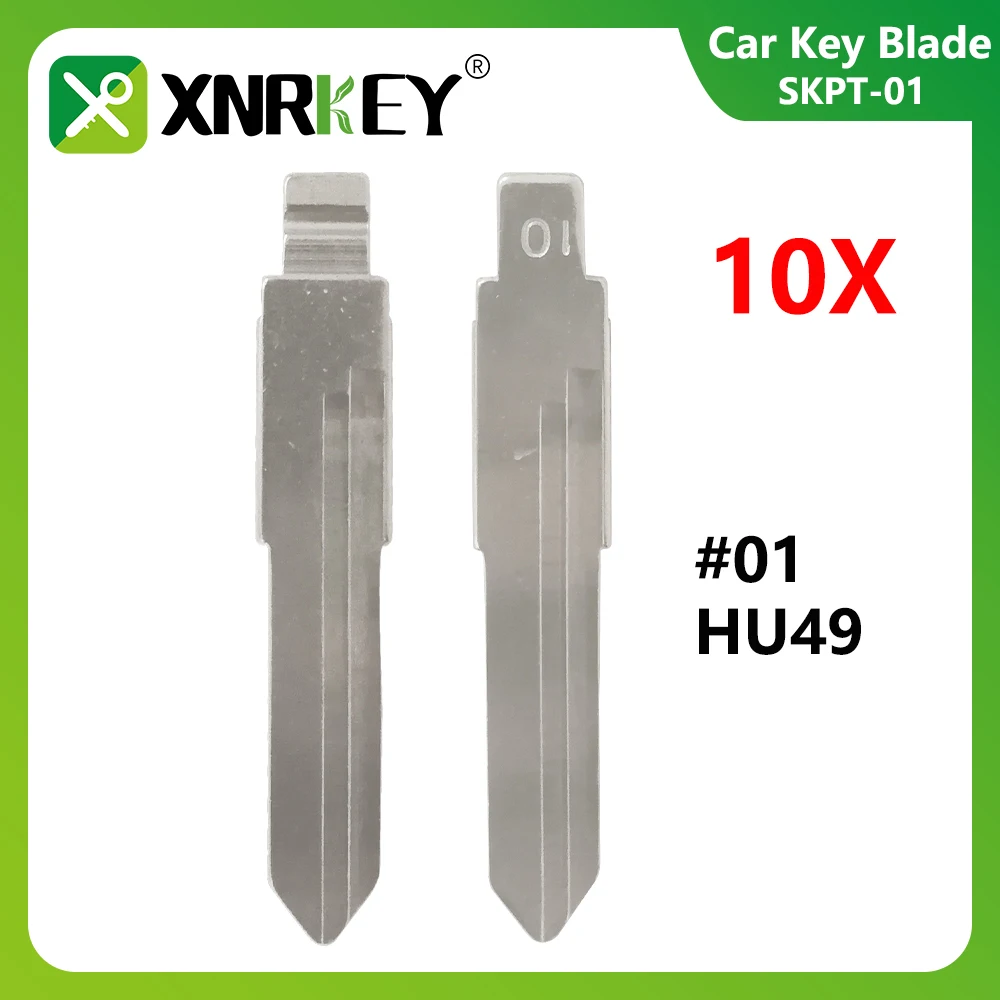 10 шт. необработанный металлический ключ 01 # HU49 для VW Jetta Santana KD keydiy xhorse VVDI
