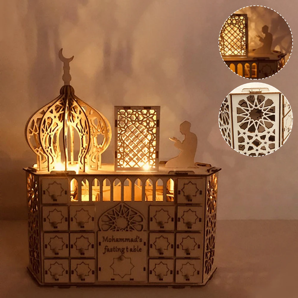 Wooden Eid Ramadan Mubarak Advent Calendar Muslim Islamic Eid Decorationss Ornament Party Supplies
Wooden Eid Ramadan Mubarak Advent Calendar Muslim Islamic Eid Decorationss Ornament Party Supplies