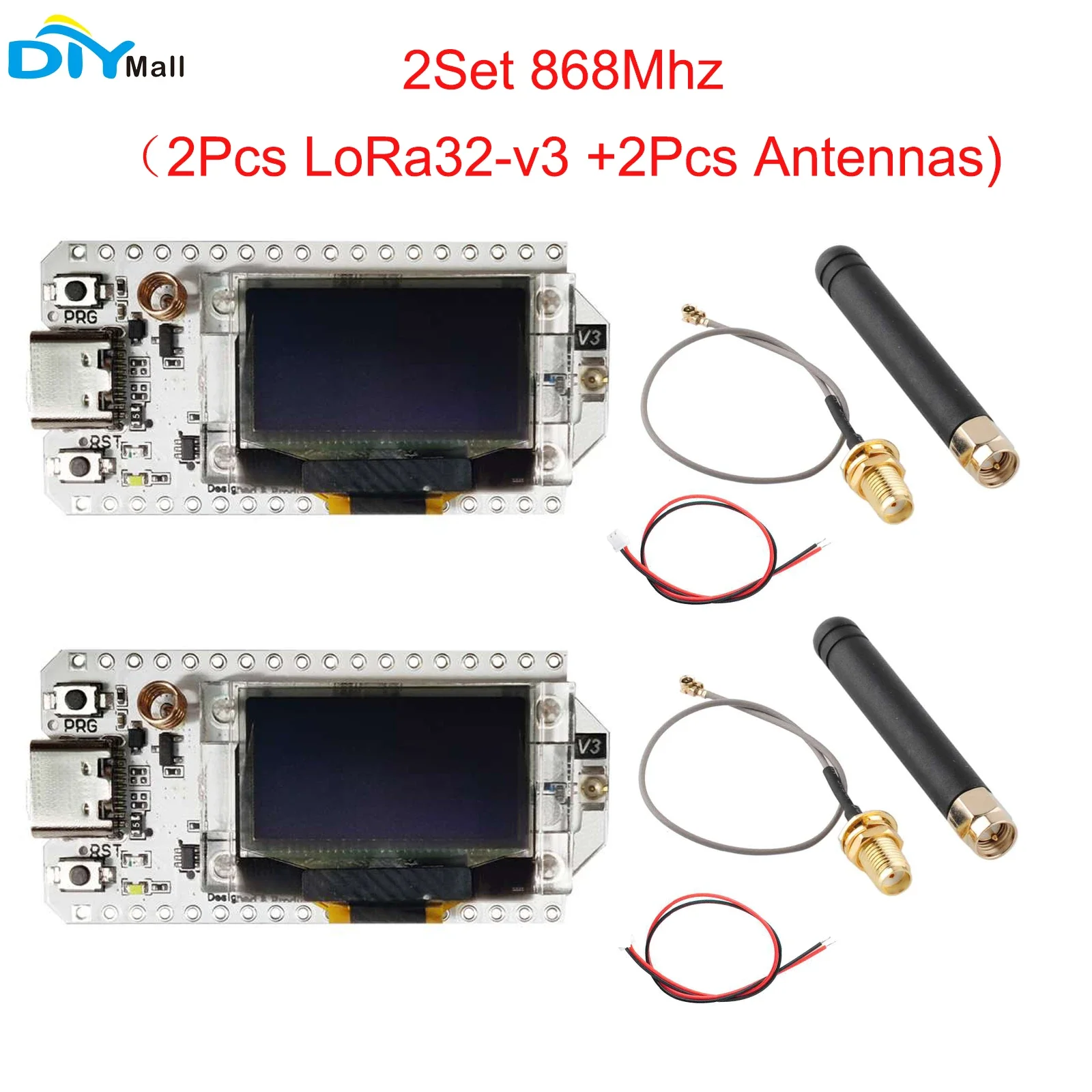 2 комплекта Wi-Fi BLE LoRa32 V3 ESP32-S3 Плата разработки узла 0,96 OLED SX1262 LoRa 32 IoT Dev Board 868 МГц 915 МГц для Meshtastic
2 комплекта Wi-Fi BLE LoRa32 V3 ESP32-S3 Плата разработки узла 0,96 OLED SX1262 LoRa 32 IoT Dev Board 868 МГц 915 МГц для Meshtastic