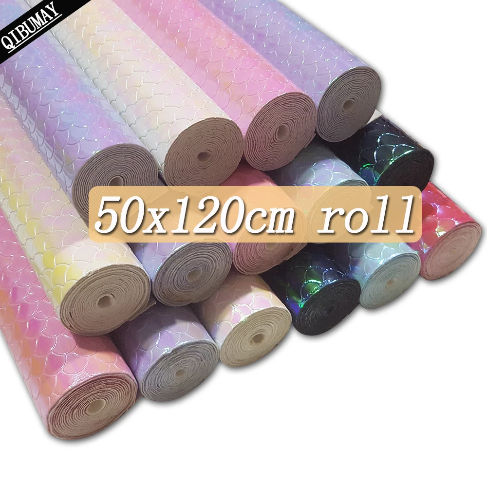 QIBU 50x120cm Mermaid Faux Leather Fabric Roll Fashion Crafts Material By Yard DIY Hair Bow Accessories Handmade Bags Decoration
QIBU 50x120cm Mermaid Faux Leather Fabric Roll Fashion Crafts Material By Yard DIY Hair Bow Accessories Handmade Bags Decoration