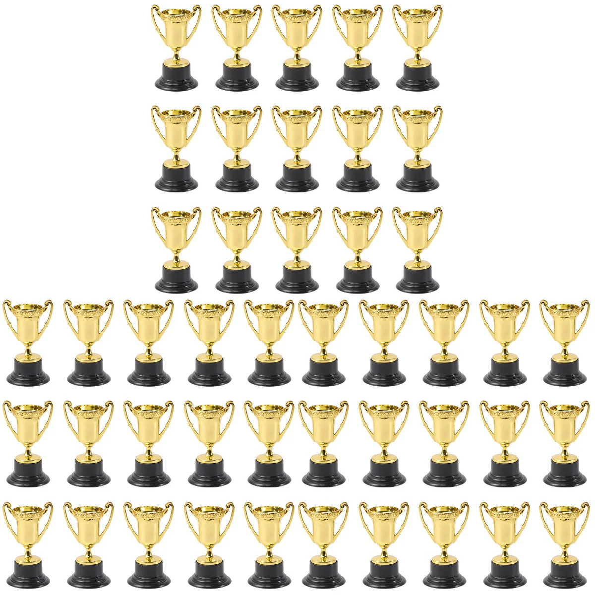 60 Pcs Kids Reward Trophy Plastic Prize Cup Children Reward Prizes Small Cup with Base Golden
60 Pcs Kids Reward Trophy Plastic Prize Cup Children Reward Prizes Small Cup with Base Golden