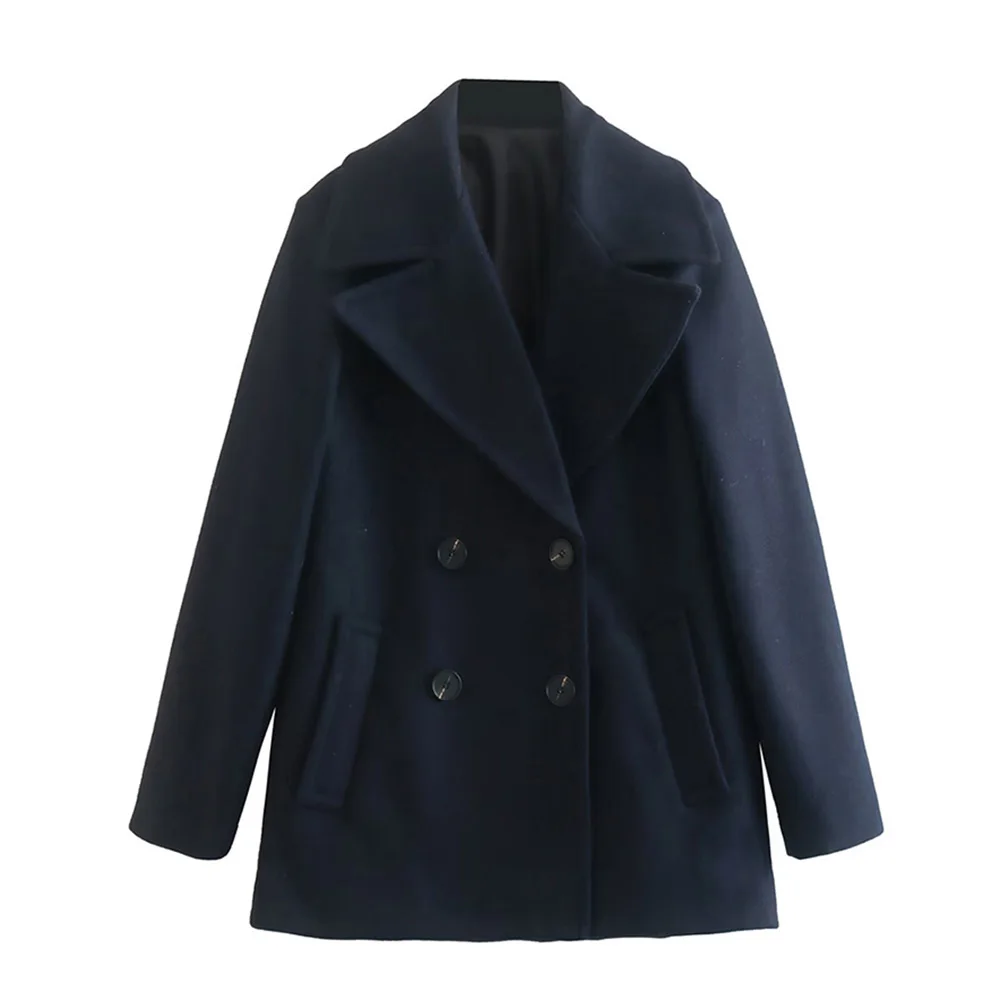DiYiG Women 2022 New Fashion Autumn and Winter Korean Wool Coat Double Breasted Solid Casual Oversize Jacket Female Overcoat
DiYiG Women 2022 New Fashion Autumn and Winter Korean Wool Coat Double Breasted Solid Casual Oversize Jacket Female Overcoat