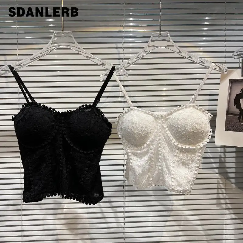 Women's Bottoming Tank Tops 2022 Spring New Lace Crocheted Sexy Private Clothing Socialite Chest Pad Bandeau Short Sling
Women's Bottoming Tank Tops 2022 Spring New Lace Crocheted Sexy Private Clothing Socialite Chest Pad Bandeau Short Sling