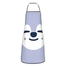 Stray Kids-Wolf-Chan Skzoo Face Aprons Chef Cooking Baking Tablier Waterproof Bib Kitchen Cleaning Pinafore for Women Men