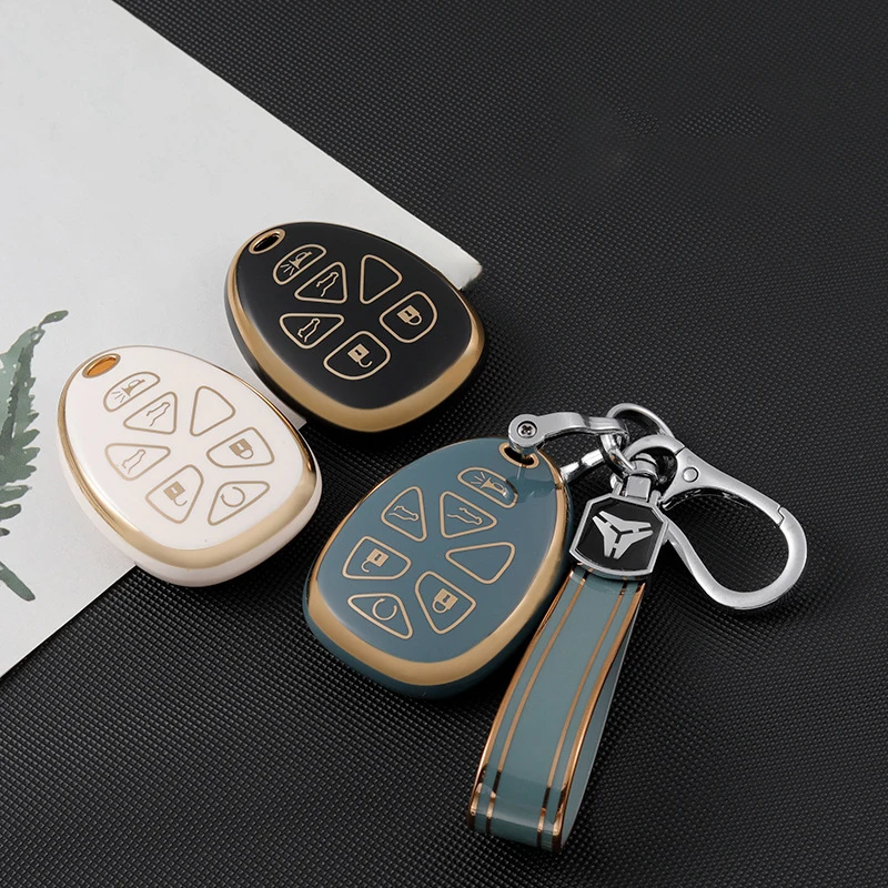 6 Buttons TPU Car Key Case Fob for GMC Yukon Chevrolet Suburban Tahoe Smart Remote Shell Car Styling Keychain Accessories
6 Buttons TPU Car Key Case Fob for GMC Yukon Chevrolet Suburban Tahoe Smart Remote Shell Car Styling Keychain Accessories