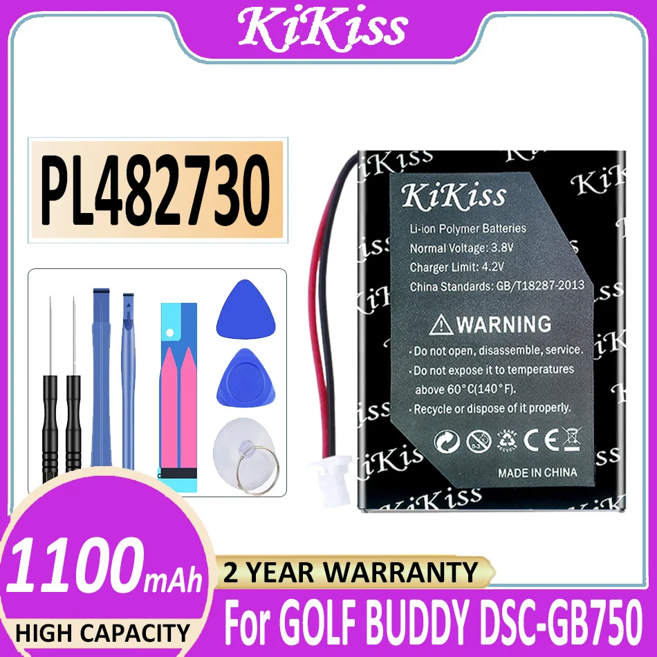 

Original KiKiss Battery PL482730 1100mAh For GOLF BUDDY DSC-GB750 DSC-GB900 Voice 2 Voice2 GPS Rangefinder Plus VS4 YK372731