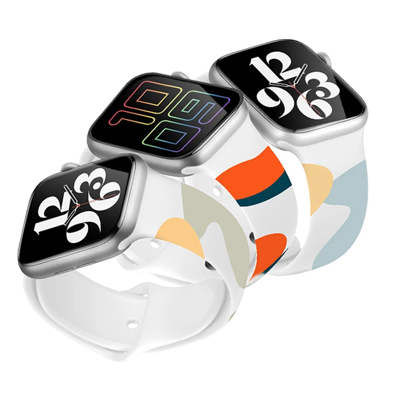 Women Silicone Printed Strap for Apple Watch Band 40mm 44mm 38MM 42MM 6 SE 5 4 3 Belt Correas Bracelet iWatch Serie 7 41mm 45mm
Women Silicone Printed Strap for Apple Watch Band 40mm 44mm 38MM 42MM 6 SE 5 4 3 Belt Correas Bracelet iWatch Serie 7 41mm 45mm
