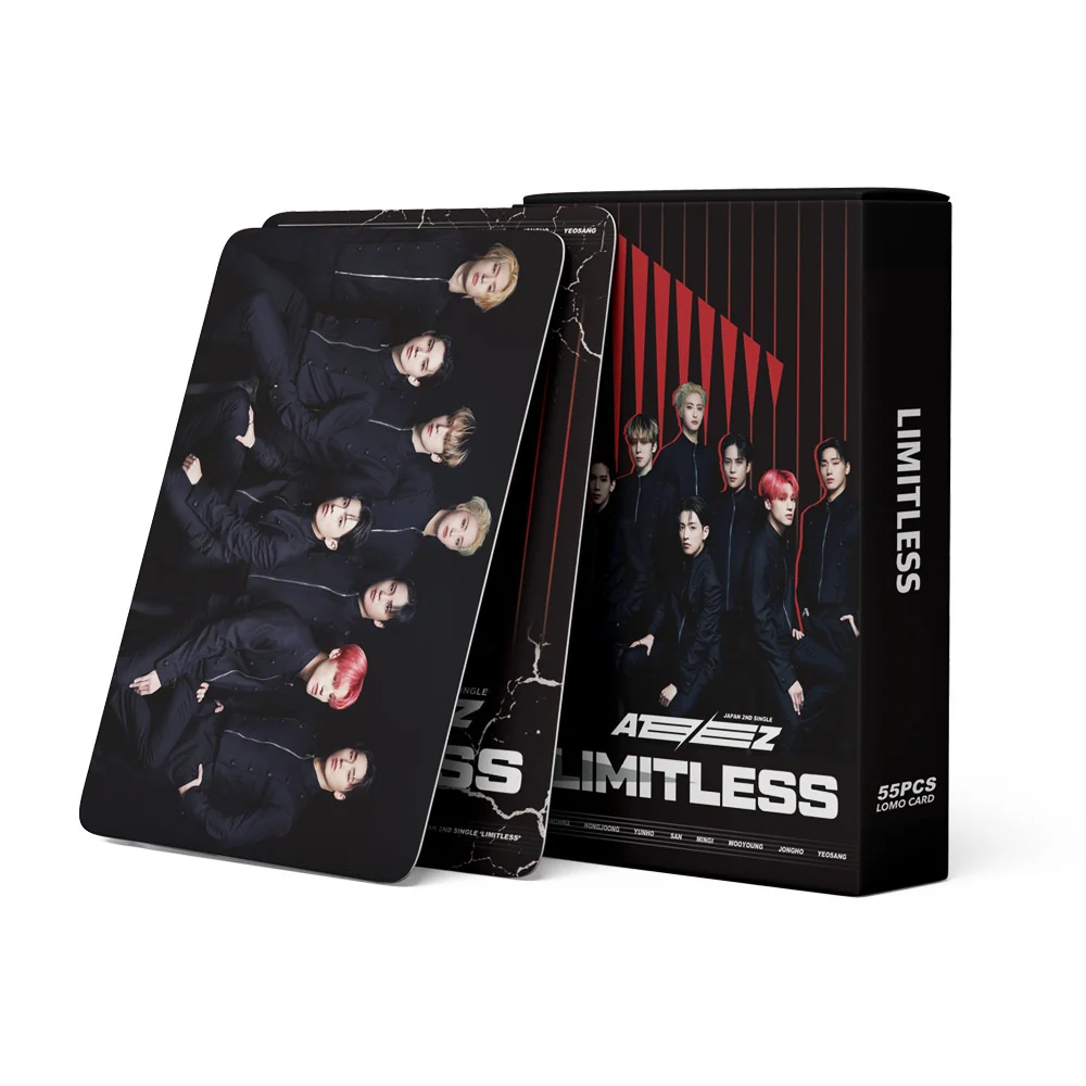 

55pcs/set kpop ATEEZ Lomo Cards High quality HD Photocard New Album Card Zero:fever part 3 for fans collection POSTER fan gift