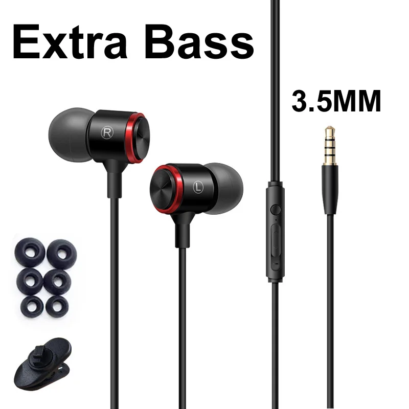 3.5MM Wired Stereo Extra Bass Headphone Headset In-Ear Earphones Metal HIFI Earpiece Microphone MIC For Xiaomi Samsung Huawei
3.5MM Wired Stereo Extra Bass Headphone Headset In-Ear Earphones Metal HIFI Earpiece Microphone MIC For Xiaomi Samsung Huawei