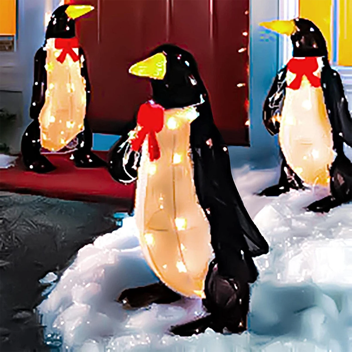 Light-Up Acrylic Penguin Sculpture Garden Decor LED Light Strings Penguin Sculpture Outdoor Garden Christmas Decoration
Light-Up Acrylic Penguin Sculpture Garden Decor LED Light Strings Penguin Sculpture Outdoor Garden Christmas Decoration