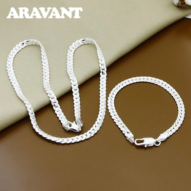 925 Silver Jewelry Sets Sideways Necklace Bracelets For Women Men Fashion Jewelry
925 Silver Jewelry Sets Sideways Necklace Bracelets For Women Men Fashion Jewelry