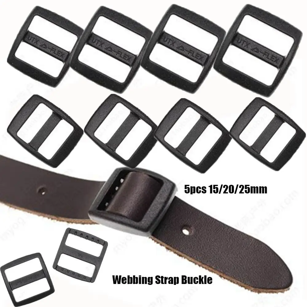 5pcs 15/20/25mm Webbing Strap Buckle New Plastic Black Slider Fastener Outdoor Camping Tool Sport Bag Parts
5pcs 15/20/25mm Webbing Strap Buckle New Plastic Black Slider Fastener Outdoor Camping Tool Sport Bag Parts