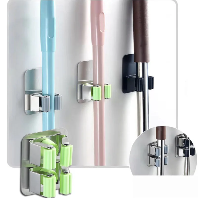 Stainless Steel Mop Hook Wall Mounted Mop Organizer Storage Rack Brush Broom Hanger Kitchen Bathroom Hanging Mops Holder Clips
Stainless Steel Mop Hook Wall Mounted Mop Organizer Storage Rack Brush Broom Hanger Kitchen Bathroom Hanging Mops Holder Clips