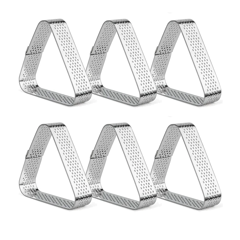6 Pack Stainless Steel Tart Rings,Heat-Resistant Perforated Cake Mousse Ring,Cake Ring Mold, Baking Tools
6 Pack Stainless Steel Tart Rings,Heat-Resistant Perforated Cake Mousse Ring,Cake Ring Mold, Baking Tools