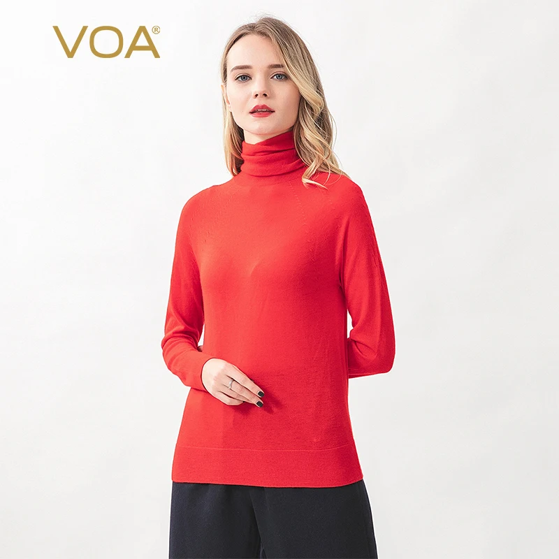 VOA 2021 Basic Turtleneck Women Cashmere Sweaters Autumn Winter Tops Slim Women Pullover Knitted Sweater Jumper Soft Warm RLB362
VOA 2021 Basic Turtleneck Women Cashmere Sweaters Autumn Winter Tops Slim Women Pullover Knitted Sweater Jumper Soft Warm RLB362