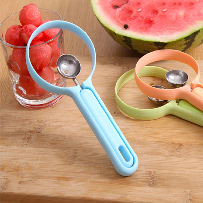 

2 In 1 Hami Melon Spoon Watermelon Dig Scoop Melon Ball Slicer Cutter Carving Knife Fruit Peeler Pulp Separator Kitchen Gadgets