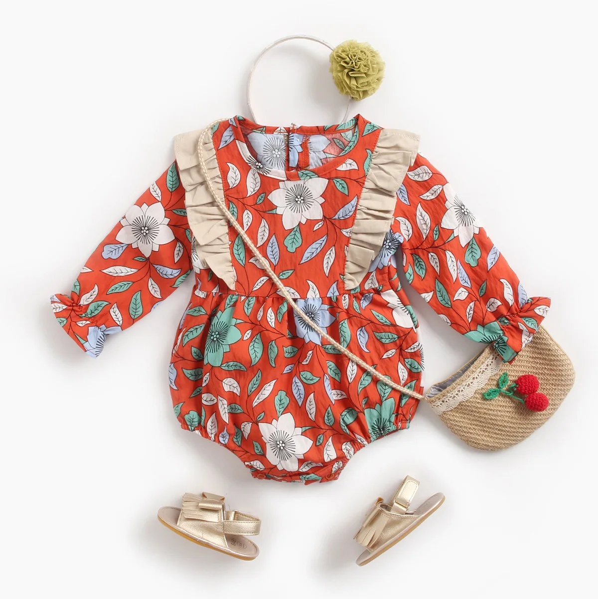 Newborn Clothes Korean Version Baby Jumpsuit Spring and Autumn Children's Clothes Floral Baby Clothing Long Sleeve Jumpsuit
Newborn Clothes Korean Version Baby Jumpsuit Spring and Autumn Children's Clothes Floral Baby Clothing Long Sleeve Jumpsuit