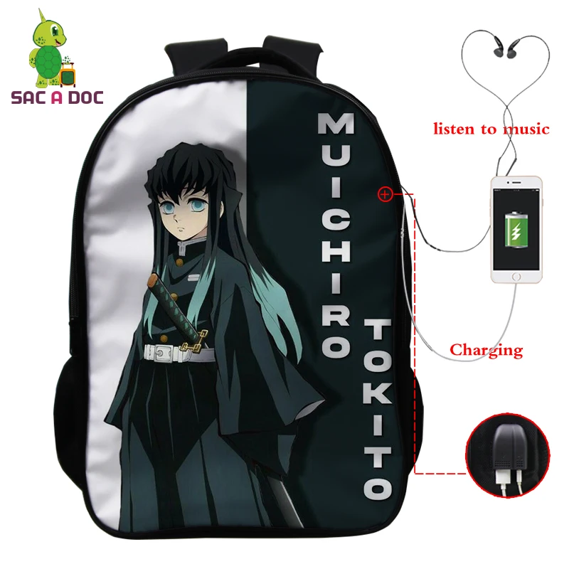 Anime Demon Slayer Muichiro Tokito Backpack for Teenager Manga Travel Bagpack 16 Inch School Bag Kimetsu No Yaiba Manga Bagpack
Anime Demon Slayer Muichiro Tokito Backpack for Teenager Manga Travel Bagpack 16 Inch School Bag Kimetsu No Yaiba Manga Bagpack