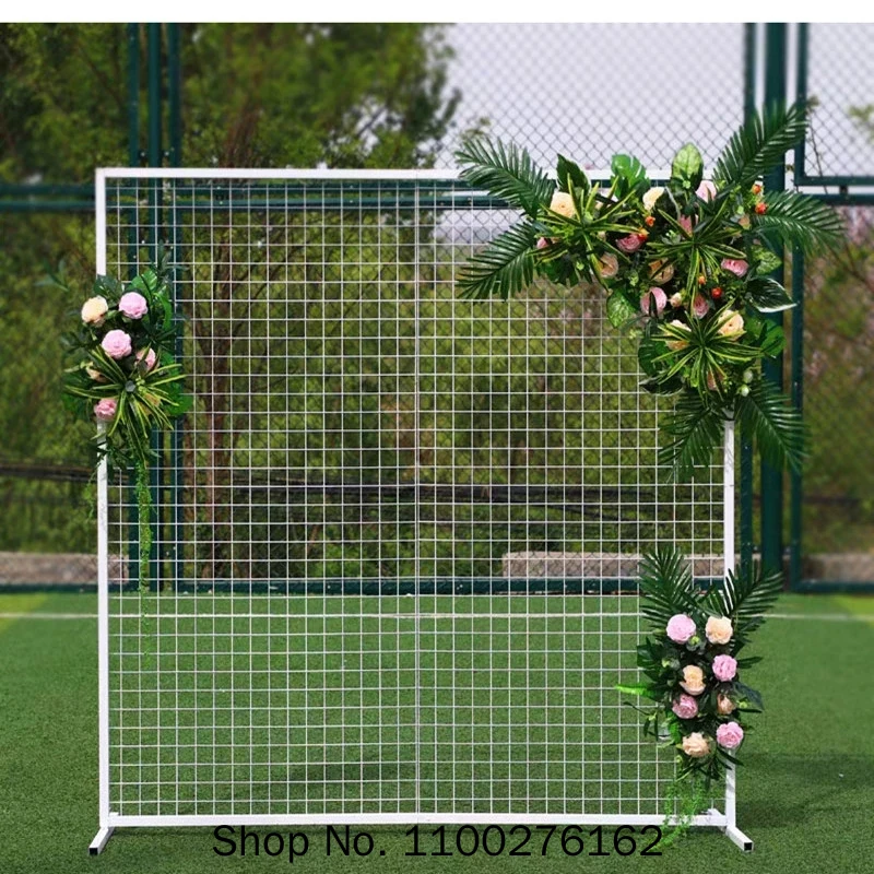 Square Wedding Wrought Iron Grid Arch Screen Frame Artificial Flower Shelf Party Stage Backdrop Decoration Flower Stand
Square Wedding Wrought Iron Grid Arch Screen Frame Artificial Flower Shelf Party Stage Backdrop Decoration Flower Stand