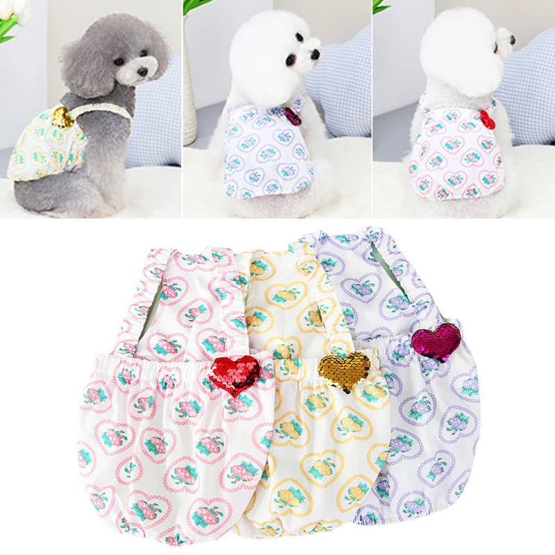 Cute Love Heart Suspender Skirt Summer Dog Clothes Dress Pet Loose Skirt Comfortable Dogs Clothing Print Girl Ropa Para Perro
Cute Love Heart Suspender Skirt Summer Dog Clothes Dress Pet Loose Skirt Comfortable Dogs Clothing Print Girl Ropa Para Perro