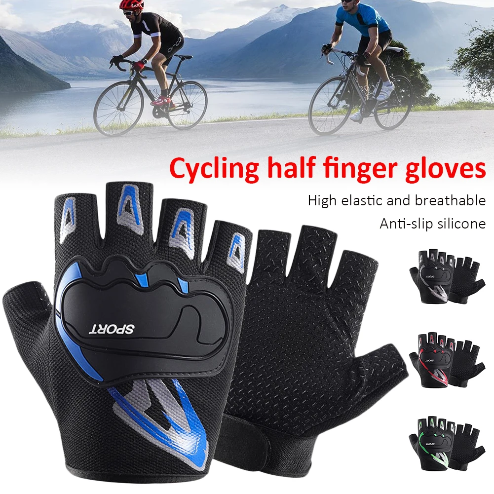 Cycling Half Finger Gloves Breathable Non-Slip Gloves Shock Absorption Sports Gloves For Riding Fitness Training Fishing
Cycling Half Finger Gloves Breathable Non-Slip Gloves Shock Absorption Sports Gloves For Riding Fitness Training Fishing