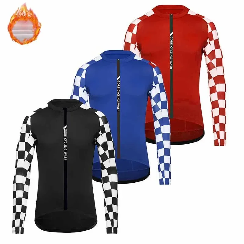 2023 Gore cycling Wear Winter Jersey Men's Thermal Fleece Bicycle Clothing MTB Long Sleeve Warm Tops Road Bike Sports Jacket
2023 Gore cycling Wear Winter Jersey Men's Thermal Fleece Bicycle Clothing MTB Long Sleeve Warm Tops Road Bike Sports Jacket