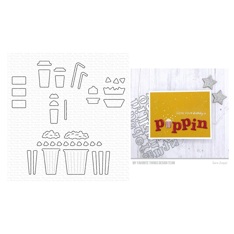 March 2023 New Movie Munchies Popcorn Cutting Dies Scrapbooking for Paper Making Frames Card Set No Clear Stamps
March 2023 New Movie Munchies Popcorn Cutting Dies Scrapbooking for Paper Making Frames Card Set No Clear Stamps