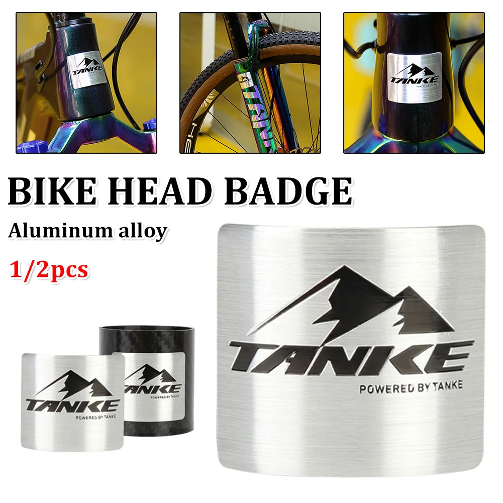 1/2PCS Aluminum Alloy Head Badge Decals Stickers For Front Bicycle Frame Bike Fork Sticker Electric Scooter Bike Accessories
1/2PCS Aluminum Alloy Head Badge Decals Stickers For Front Bicycle Frame Bike Fork Sticker Electric Scooter Bike Accessories