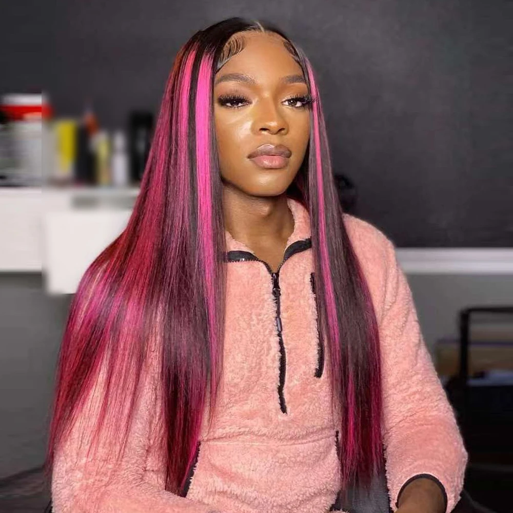 Pink Highlight Wig Human Hair 13*4 Lace Front Wigs For Women Brazilian Straight Lace Frontal Wig Natural Hairline Human Hair Wig
Pink Highlight Wig Human Hair 13*4 Lace Front Wigs For Women Brazilian Straight Lace Frontal Wig Natural Hairline Human Hair Wig