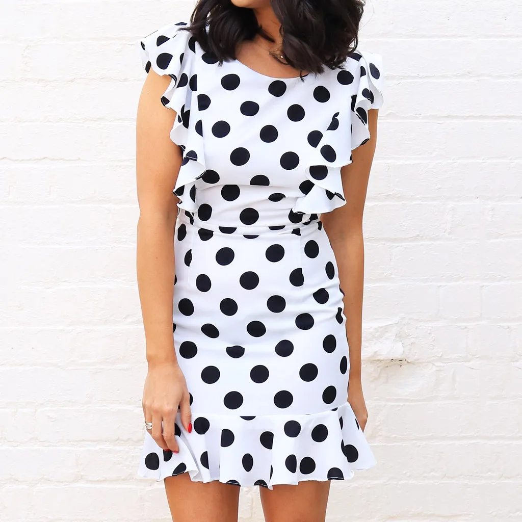 Women Office Dot Print Sleeveless Lace Up Casual Party Mini Dress Sundress Mid Length Dress
Women Office Dot Print Sleeveless Lace Up Casual Party Mini Dress Sundress Mid Length Dress
