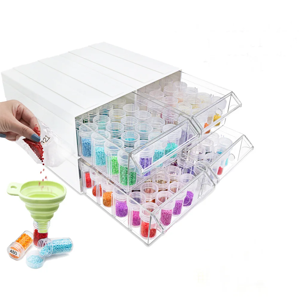 128 Bottles Diamond Painting Accessories Detachable Storage Container Boxes Drawers For Beads Mosaic Storage Box
128 Bottles Diamond Painting Accessories Detachable Storage Container Boxes Drawers For Beads Mosaic Storage Box