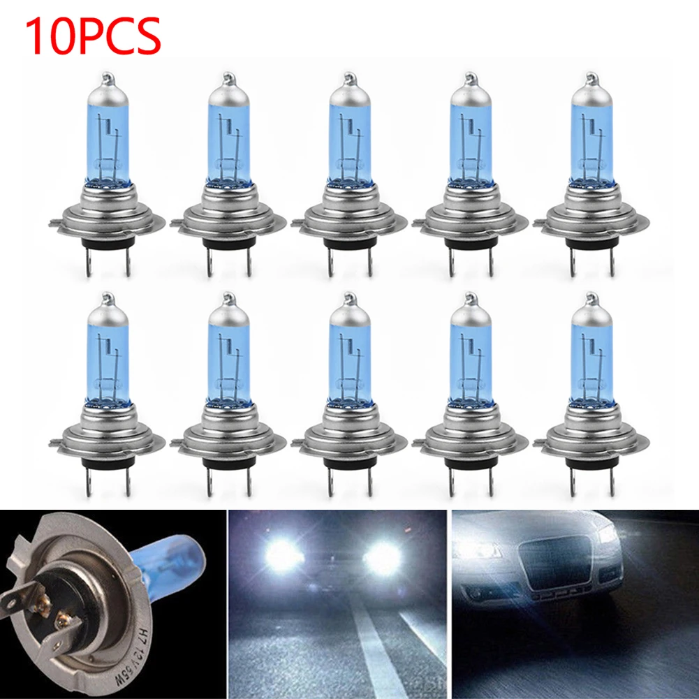 10pcs Car Headlights H7 12V 55W Xenon White 6000K Halogen Auto Headlights Super Bright Fog LightsLamp
10pcs Car Headlights H7 12V 55W Xenon White 6000K Halogen Auto Headlights Super Bright Fog LightsLamp