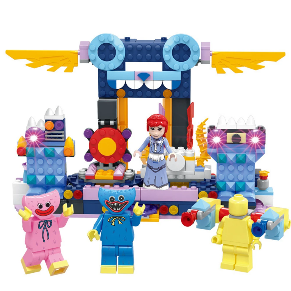 Детский конструктор 4 в 1, игрушечные фигурки Huggy Wuggy Play-time 
Детский конструктор 4 в 1, игрушечные фигурки Huggy Wuggy Play-time