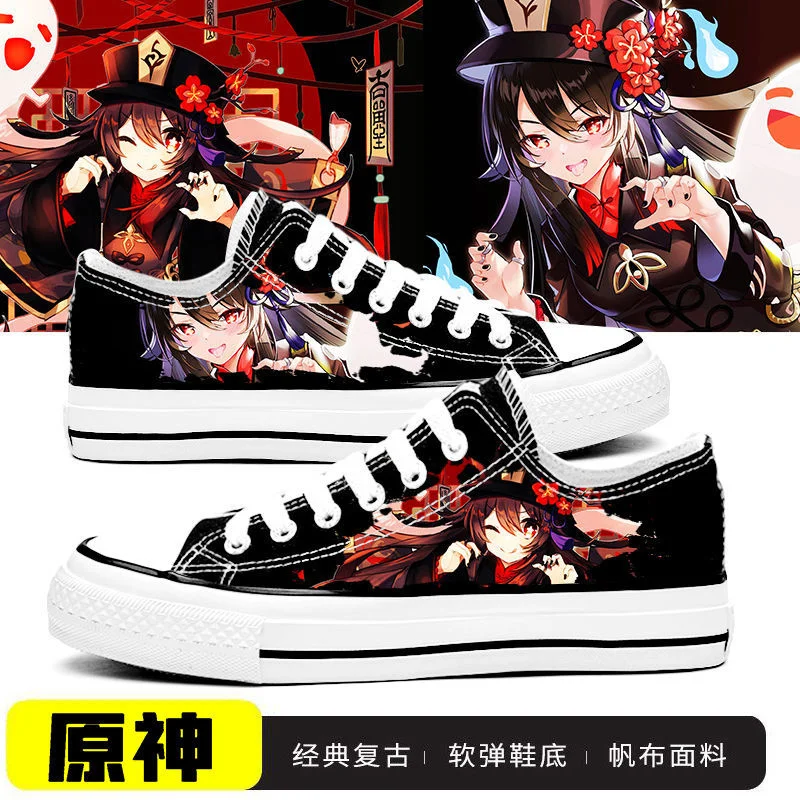 Game Genshin Impact Klee Xiao Print Canvas Shoes Zhong Li Tartaglia Venti Cosplay Low Top Sneakers Casual Shoes Fashion
Game Genshin Impact Klee Xiao Print Canvas Shoes Zhong Li Tartaglia Venti Cosplay Low Top Sneakers Casual Shoes Fashion