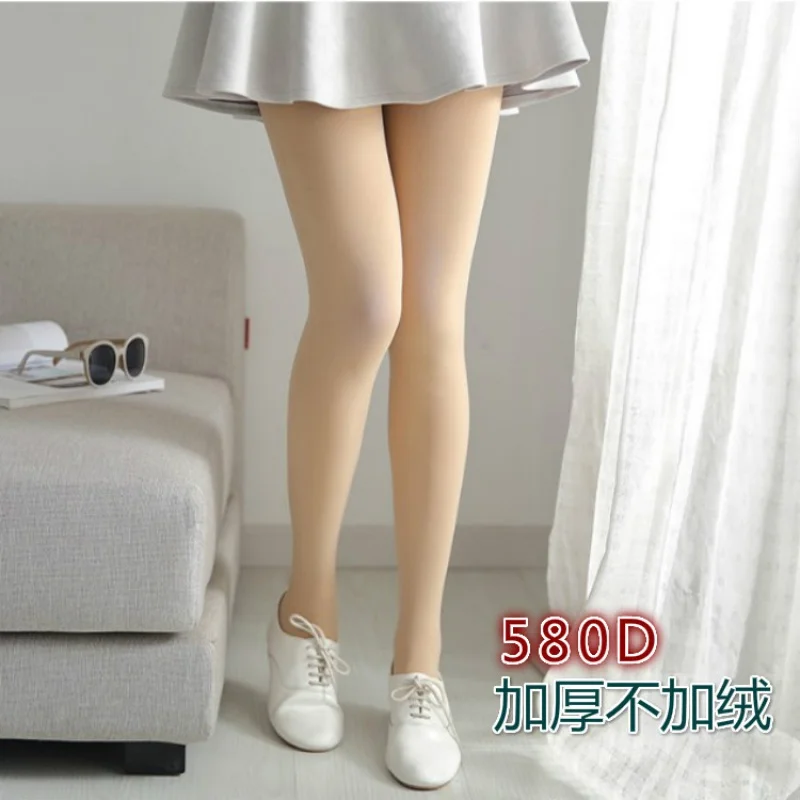 

Весенне-осенние носки средней толщины, женские колготки, бархатные леггинсы 580d, непрозрачные чулки для похудения