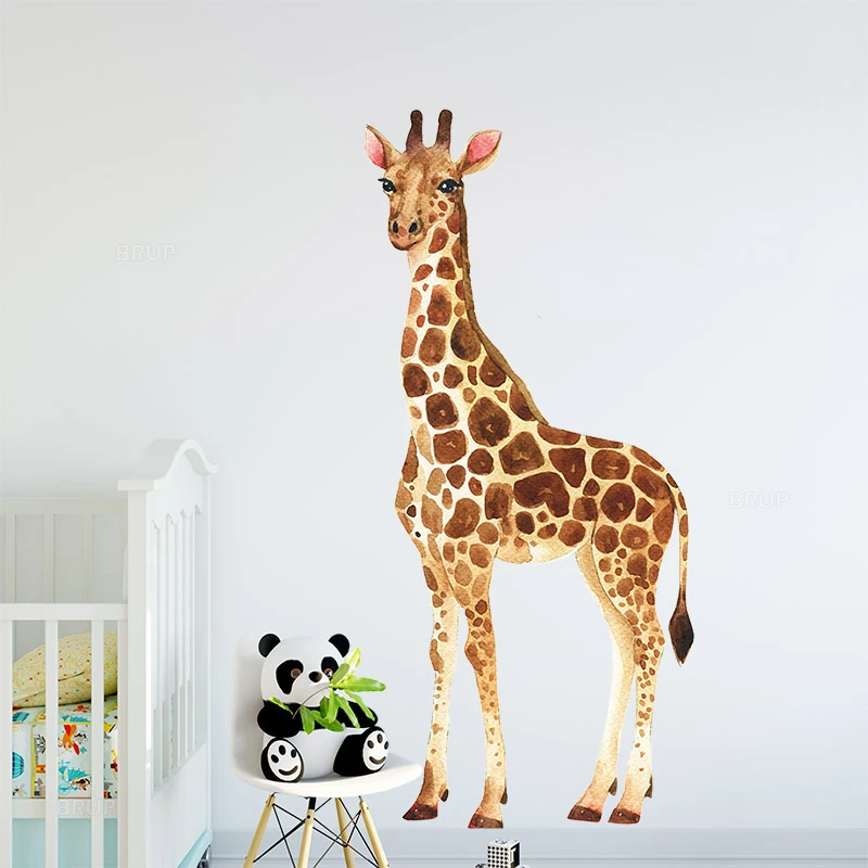 New Hand Draw Painted 150cm Tall Large Giraffe Green Leaves Wall Stickers for Living Room Bedroom Murals Home Decor Removable De
New Hand Draw Painted 150cm Tall Large Giraffe Green Leaves Wall Stickers for Living Room Bedroom Murals Home Decor Removable De